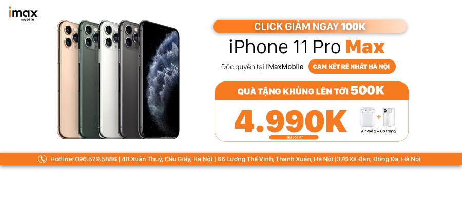 IPHONE 11 PRO MAX CHỈ 4990K