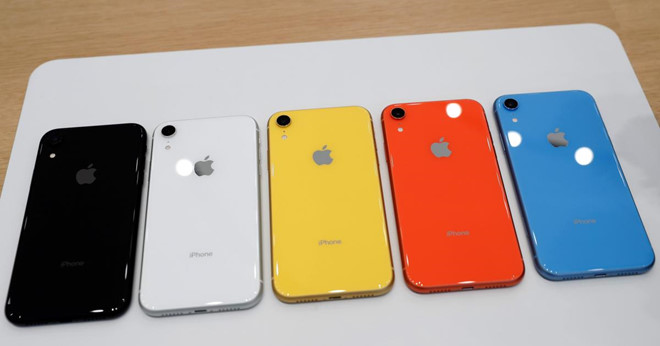Iphone XR có thiết kế nguyên khối sang trọng, nhiều màu sắc